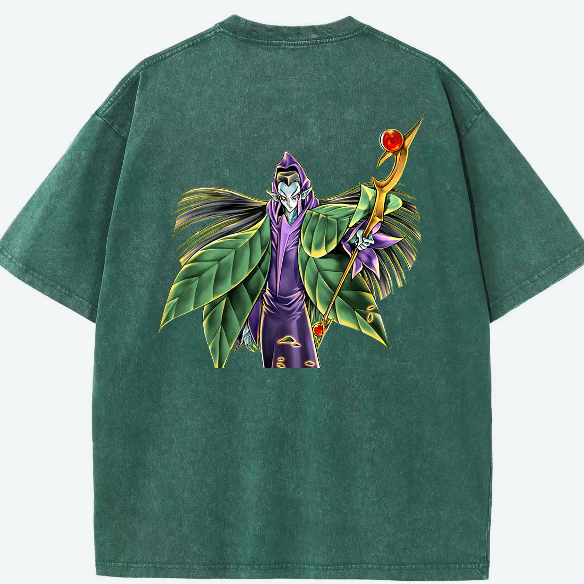 （画像用） 遊☆戯☆王 Yu-Gi-Oh! 綿100% ヴィンテージ風 半袖Tシャツ（背面プリント）